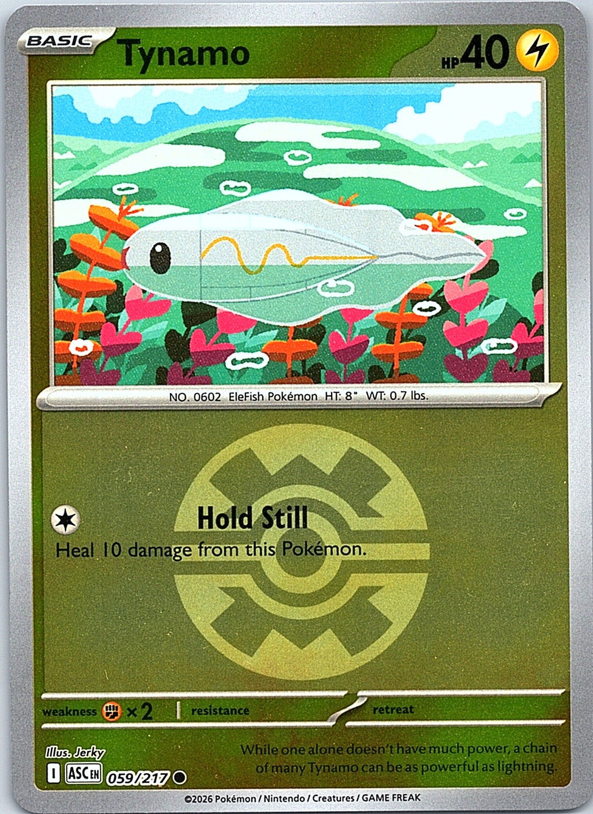 Tynamo (Quick Ball) Reverse Holo Common ME: Ascended Heroes 059/217 NM - exact card shown front