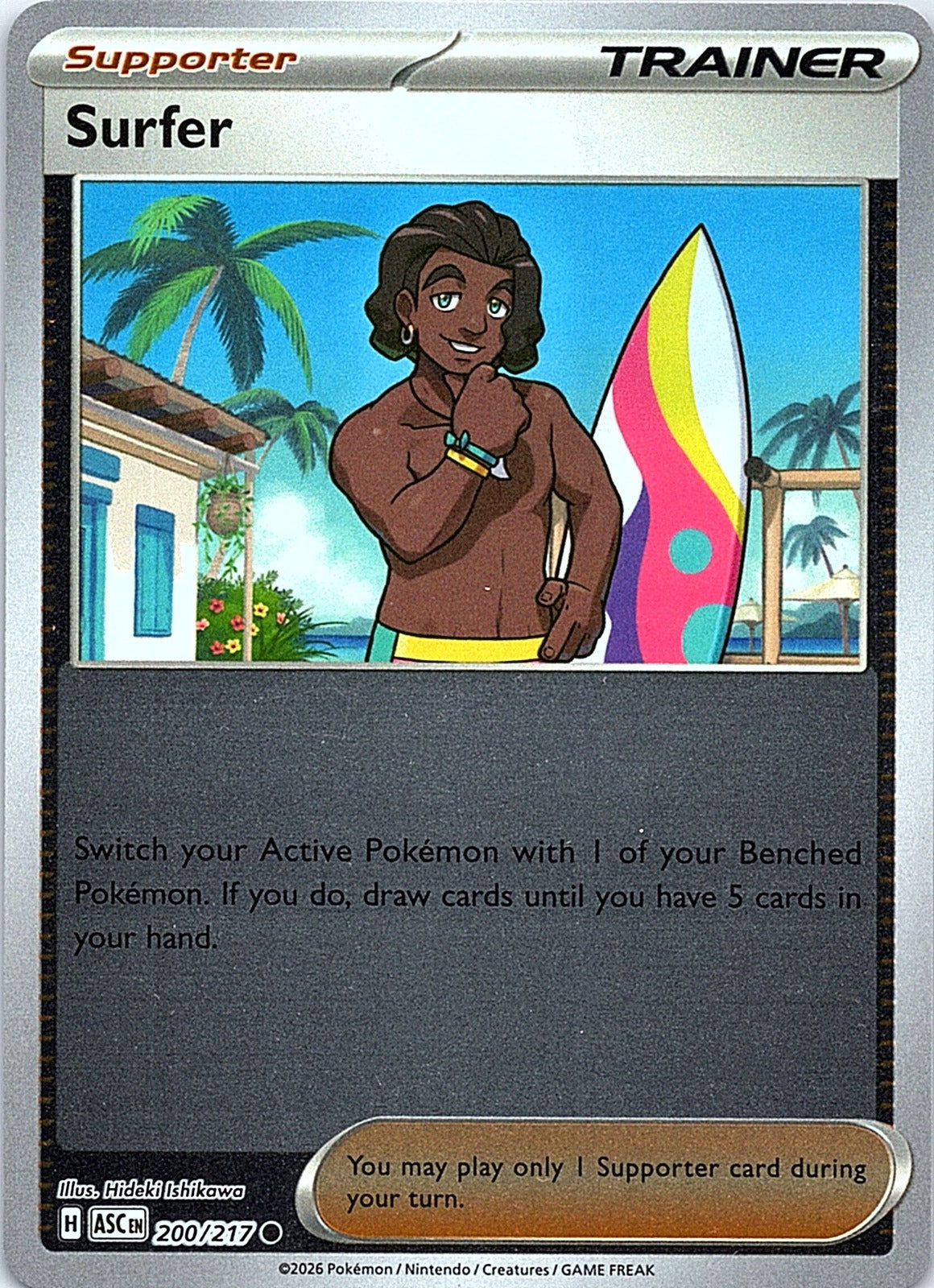 Surfer - Reverse Holo Common ME: Ascended Heroes 200/217 NM - exact card shown front