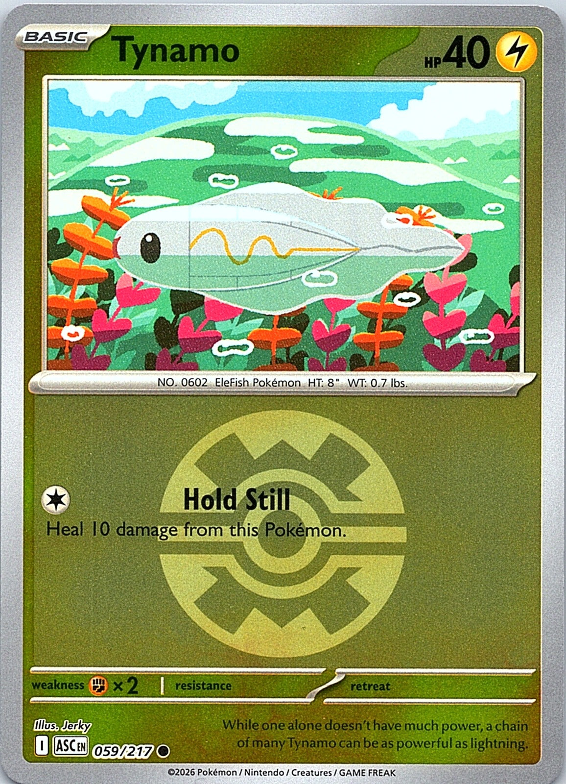 Tynamo (Quick Ball) Reverse Holo Common ME: Ascended Heroes 059/217 NM - exact card shown front